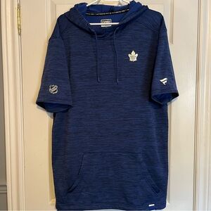 Fanatics Blue Short Sleeve Hoodie